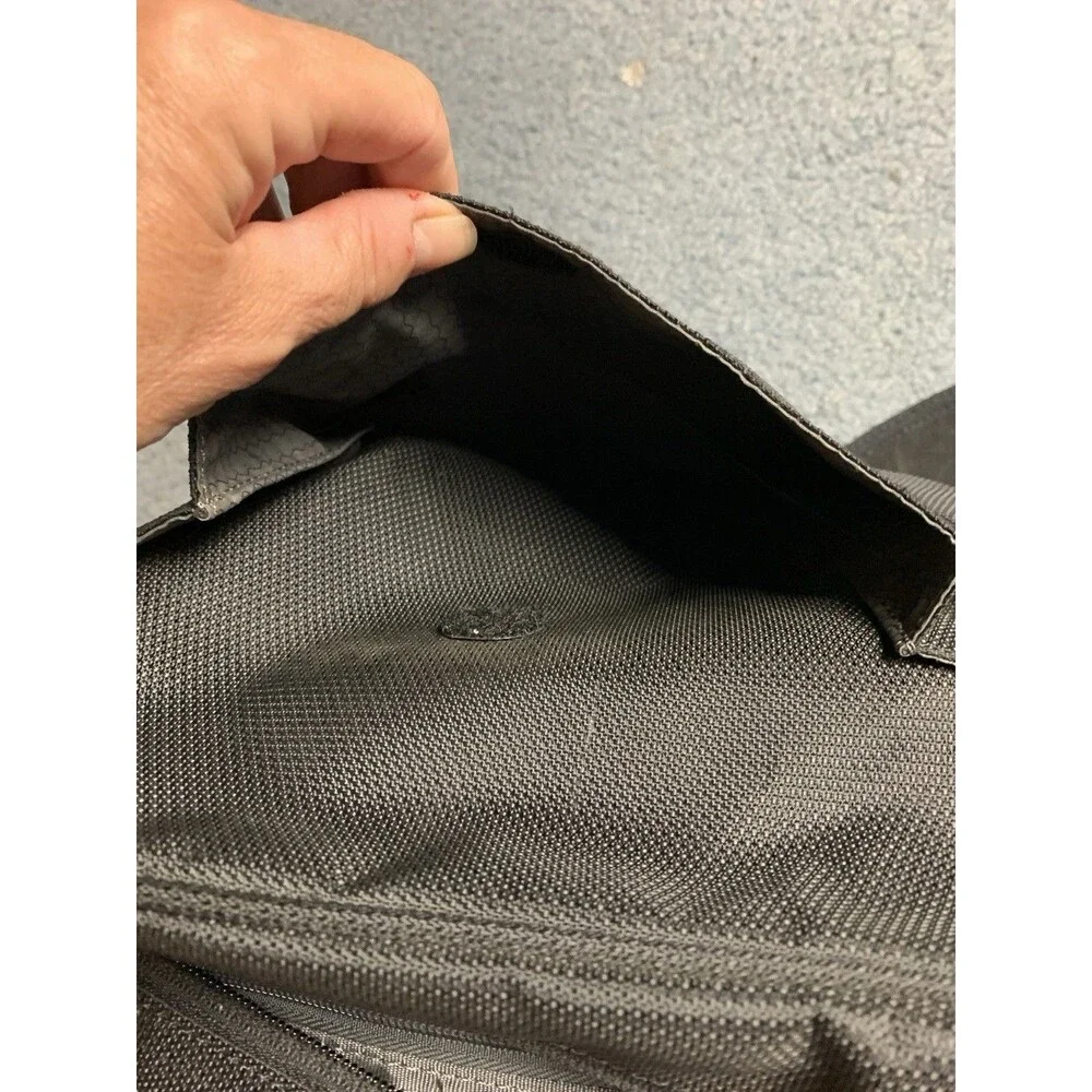 Tumi Laptop Briefcase Messenger Bag Nylon Leather Multiple Pockets Black